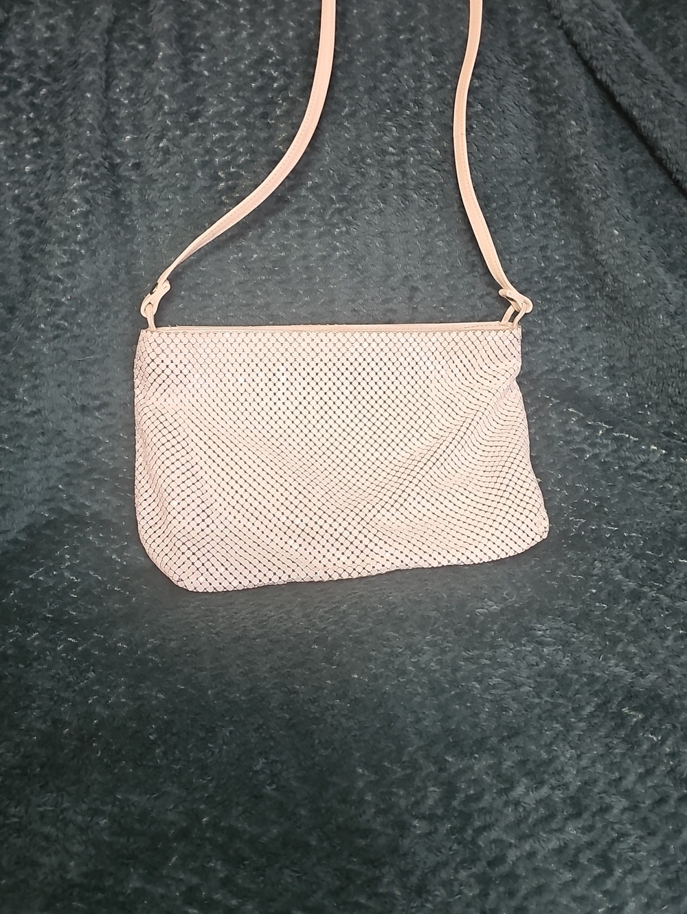 White Mesh Crossbody Bag - Unbranded